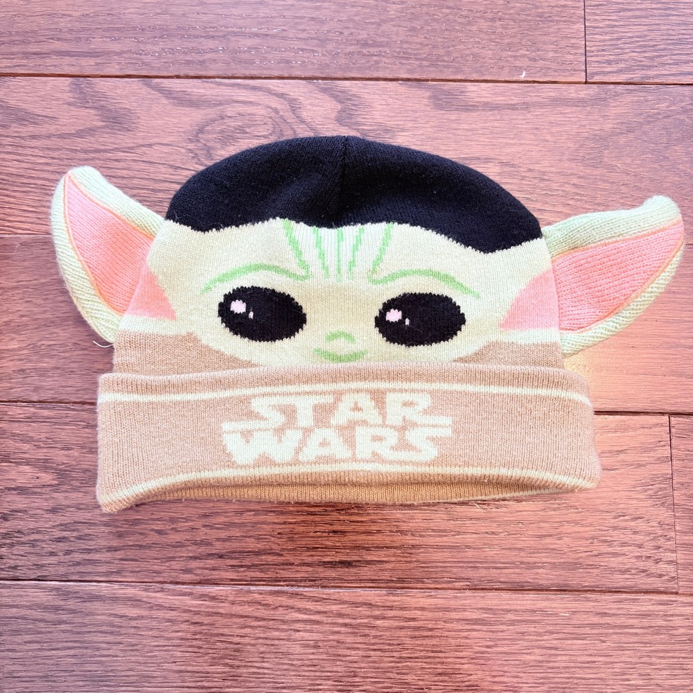 Kids Star Wars The Mandalorian Grogu Baby Yoda Beanie Hat With Ears‎ OSFM